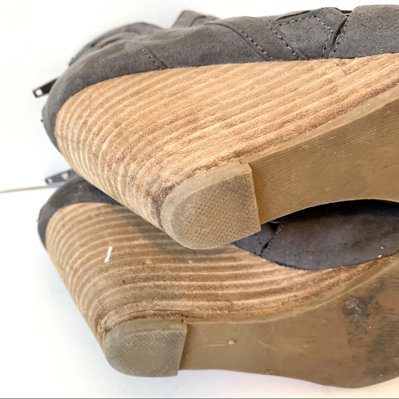 REPORT Gray Wedge Cut Out Booties—SZ. 7.5-8 - Picture 14 of 14